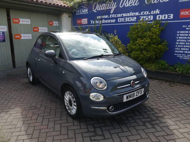 Fiat 500 1.2 Lounge 3dr PANORAMIC ROOF Hatchback Petrol Grey