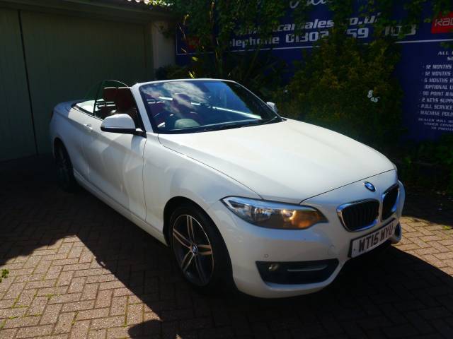 BMW 2 Series 1.5 218i Sport 2dr Step Auto Convertible Petrol White