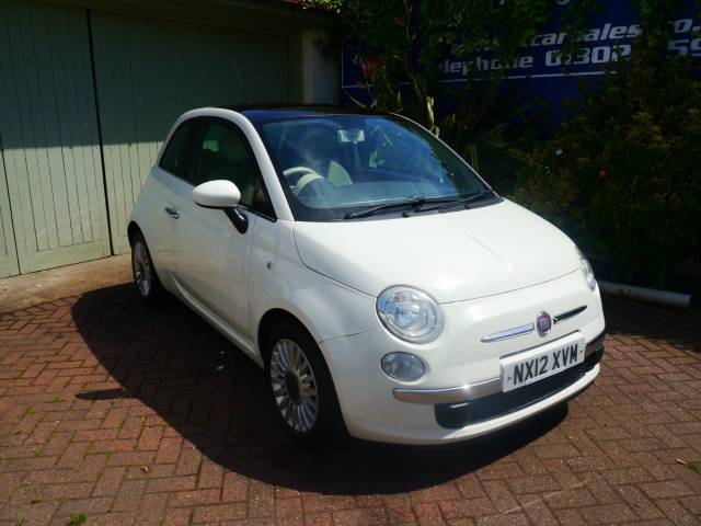 Fiat 500 1.2 Lounge 3dr LOW MILEAGE Hatchback Petrol White